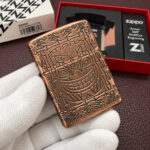 Zippo Armor 29736 Tiki Design 360 MultiCut engraving detail