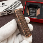 Zippo Armor Tiki Design 29736 Antique Copper case detail