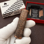 Zippo 29736 Tiki Design engraved Armor lighter side profile