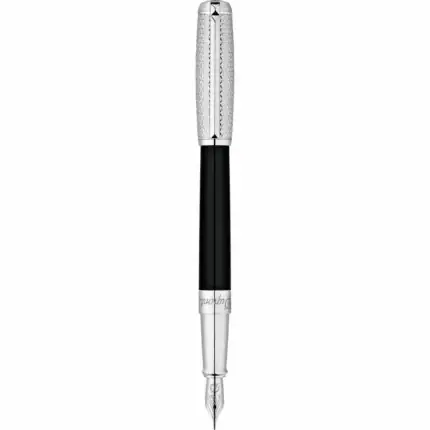 S.T. Dupont Line D Fire Head Black and Palladium fountain pen 410704