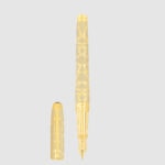 S.T. Dupont Orlinski Kong Large Gold Fountain Pen 420061L open view