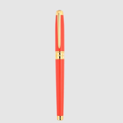 S.T. Dupont Line D Eternity Medium Coral and Gold rollerball pen 422018M