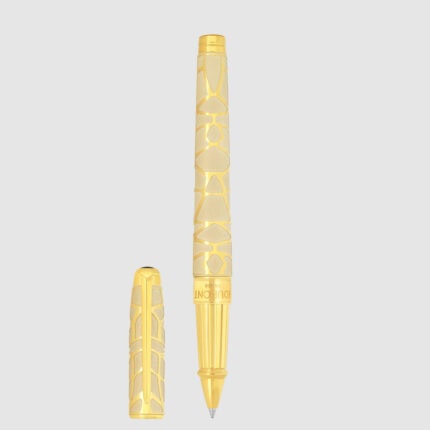 S.T. Dupont Orlinski Kong Large Gold Rollerball Pen 422061L open view