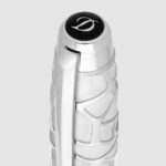 S.T. Dupont 422062L Orlinski Kong Large Palladium Rollerball Pen cap and clip close-up