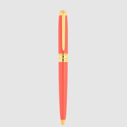 S.T. Dupont Line D Eternity Medium Coral and Gold ballpoint pen 425018M