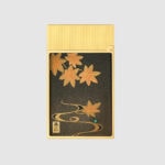 S.T. Dupont Ligne 2 Maki-e Ryusui Shunju C16151 reverse view with autumn maple design