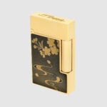 S.T. Dupont C16151 Ligne 2 Maki-e Ryusui Shunju lighter angled closed view