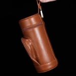 CigarLoong CH-004 leather travel cigar humidor with wrist strap