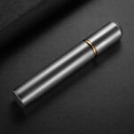 CigarLoong CH-029 silver aluminum single cigar travel tube closed