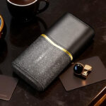 CigarLoong CH-039 Stingray Gray leather three-cigar travel case