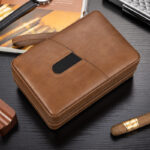CigarLoong Leather 6-Cigar Travel Humidor with Hygrometer - Image 7