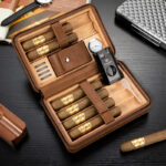 CigarLoong Leather 6-Cigar Travel Humidor with Hygrometer - Image 9