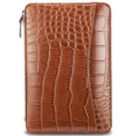 CigarLoong CH-043 crocodile pattern 6-cigar travel humidor open interior