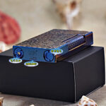 Karl Wieden Blued Arabesque butane lighter KW-T021018 base and refill control detail