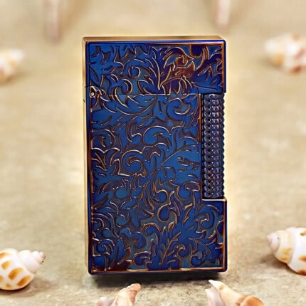 Karl Wieden Blued Arabesque butane lighter KW-T021018 front view