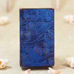 Karl Wieden Heat-Blued Starry Sky butane lighter KW-T021023A rear view