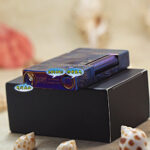 Karl Wieden Heat-Blued Starry Sky butane lighter KW-T021023A base with refill valve and flame adjustment