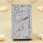 Karl Wieden Chrome-Plated Arabesque butane lighter KW-T021056B front view