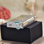 Karl Wieden Silver-Tone Pixiu petrol lighter KW-T0215A base with lighter-fluid refill access