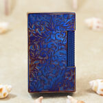 Karl Wieden Blued Arabesque petrol lighter KW-T0222A front view