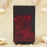 Karl Wieden Blood Moon Red Marbled petrol lighter KW-T0230A front view