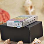 Karl Wieden Silver Ice Flower petrol lighter KW-T024A base and lower body detail