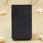 Karl Wieden Black Rose Knight petrol lighter KW-T0250B rear view