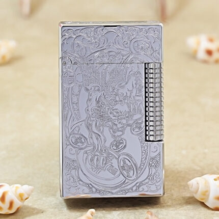 Karl Wieden Silver-Tone Pixiu petrol lighter KW-T0266 front view