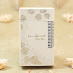 Karl Wieden Rose Romance petrol lighter KW-T0298 front view with engraved rose motif