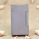 Karl Wieden Silver Wheat-Ear Pattern petrol lighter KW-T02E front view