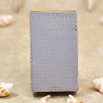 Karl Wieden Silver Wheat-Ear Pattern petrol lighter KW-T02E rear view