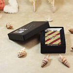 Zippo Armor KZ092 gold and deep red lighter in presentation box