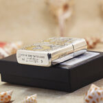 Zippo Armor mermaid custom lighter bottom stamp and case side detail