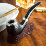 LUBINSKI Ebony Wood 9mm Tobacco Pipe TP002 - Image 2