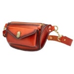 LUBINSKI YJA-11007 brown cigar shoulder bag