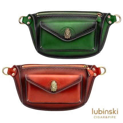 LUBINSKI YJA-11007 leather cigar travel shoulder bag