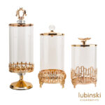 LUBINSKI cigar band display and storage jar YJA-13049
