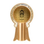 LUBINSKI YJA-20051 gold zinc alloy single-cigar ashtray product view