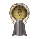 LUBINSKI YJA-20051 gray zinc alloy single-cigar ashtray product view