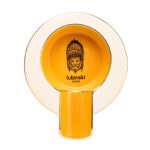 LUBINSKI YJA-20056 yellow ceramic single-cigar ashtray product view