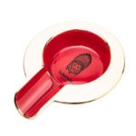 LUBINSKI YJA-20056 red ceramic single-cigar ashtray product view