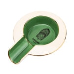 LUBINSKI YJA-20056 green ceramic single-cigar ashtray product view