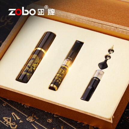 ZOBO ZB-656 dragon pattern reusable filter cigarette holder