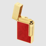 S.T. Dupont C23018CL dual-flame lighter open view
