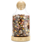 CIGARLOONG CH-045 thick-mouth clear glass cigar band storage jar