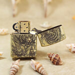 Zippo KZ300 custom tiger zodiac lighter alternate view