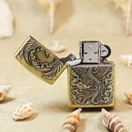 Zippo 162 Phoenix custom lighter KZ383 artwork detail