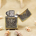 Zippo KZ383 DD-001854 Phoenix design alternate view