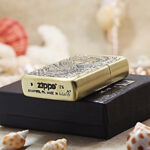 Zippo KZ383 Phoenix custom lighter presentation view