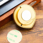LUBINSKI digital cigar hygrometer metal gold finish